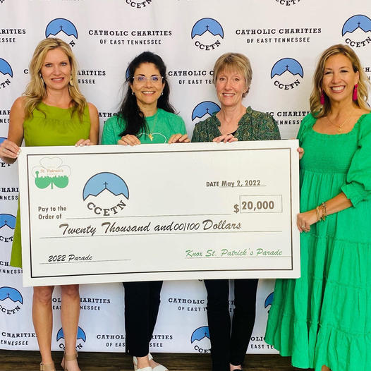 Knoxville St. Patrick's Day Parade committee donation to CCETN