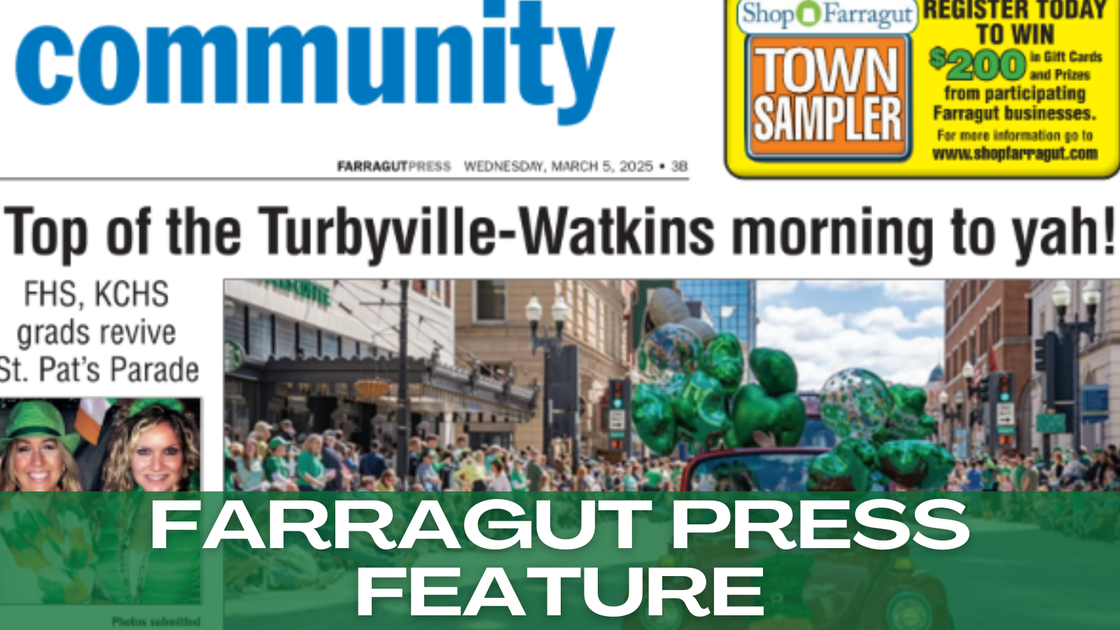 Farragut Press Features Parade Co-Founders